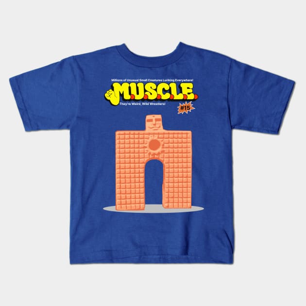 M.U.S.C.L.E. 15 Sunshine Kinnikuman Kids T-Shirt by TheObserver